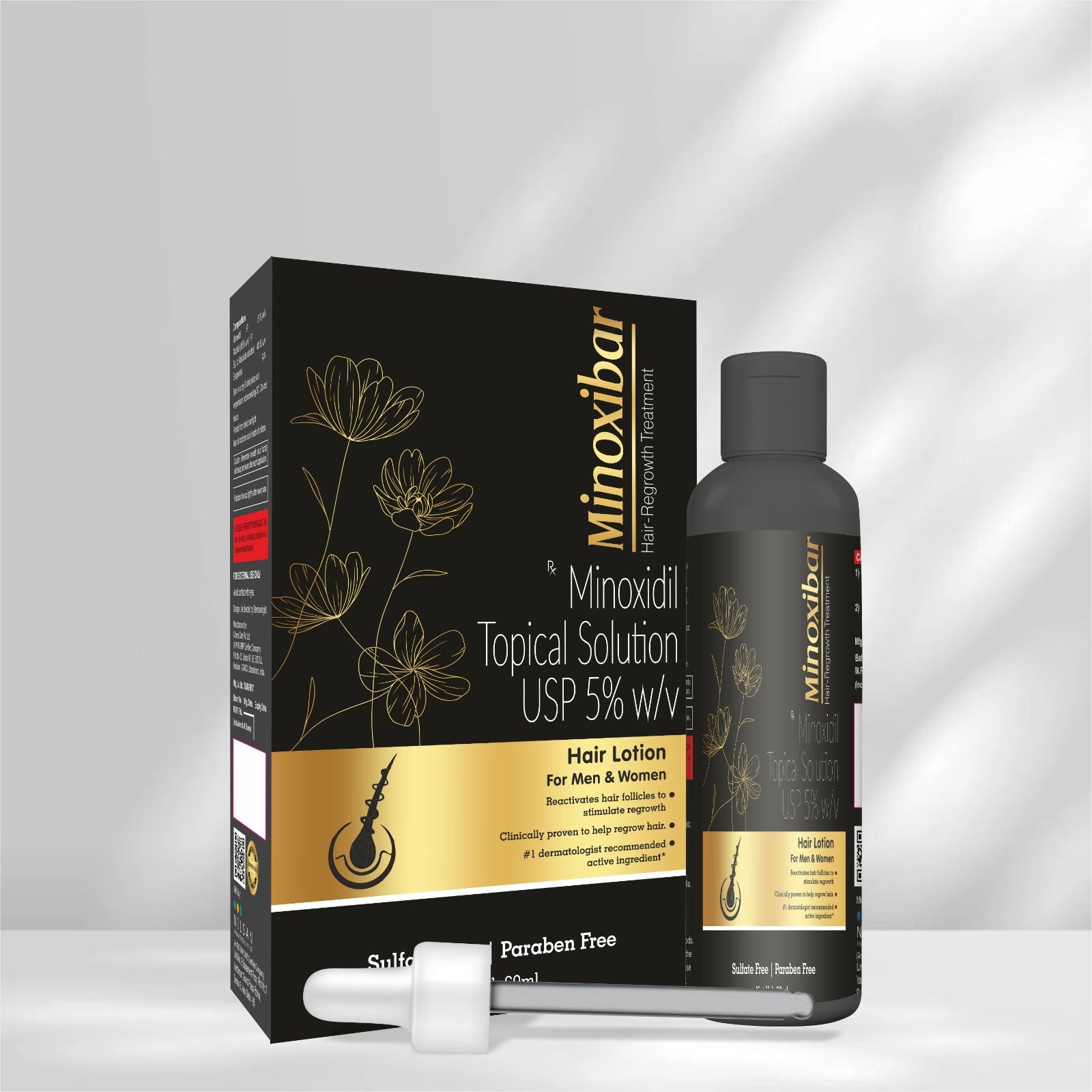 MINOXIBAR HAIR LOTION NEW   | 60ML SHRINK SLIDER